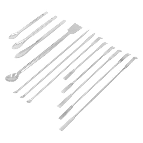 Laboratory Spatula, Stainless Steel Medicine Spoon Laboratory Scraper Stainless Steel Laboratory Scraper Mini Spoon Set for Trace Drugs, Lab Spatu...