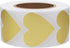 Hybsk 1000pcs Gold Heart Stickers 30mm Love Labels for Crafting Scrapbooking (Gold)...