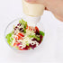 MXY Japanese Squeeze Bottle Creative 5 Hole Design Salad Vinegar Ketchup Honey Oil Pot with Dust Lid 380ml (Red)...