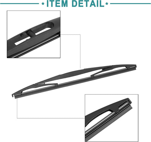 ACROPIX Rear Windshield Wiper Blade Arm Set Fit for Honda Odyssey - Pack of 2 Black...