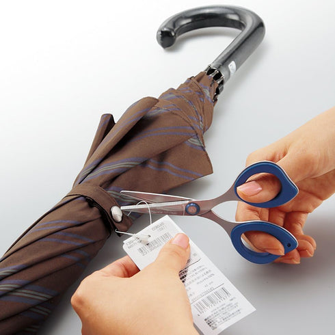 Kokuyo Clippy Non-Stick Scissors with Clip - Blue...