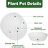 Plant Pots 6 Inch Set of 3, Self Watering Pots Flower Pots Indoor Outdoor, Plastic Planters with Drainage Hole Saucer Reservoir (Clear)...