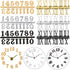1 Set Black Clock Numerals Kit Clock Parts Digital Clock Numbers Roman Numerals Arabic Number for Replacement Repairing Clock Arabic Numerals Tool...