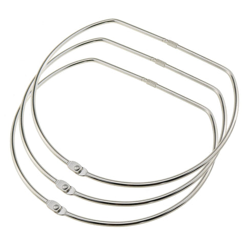 3PCS 8 Inch Storage and Organisation Ring Silver D Tape Storage Ring Organiser for Warehouse Management and DIY Project and Decoration...