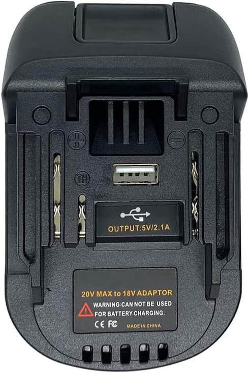 Battery Adapter for Makita 18V Lithium-Ion Cordless Tools, Convert for Milwaukee M18 18V or Dewalt 18V 20V Lithium Battery to Makita 18-volt BL183...