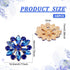 FINGERINSPIRE 10PCS Rhinestone Shank Buttons Flower Pattern Rhinestone Buttons Alloy Rhinestone Buttons for Sewing Alice Blue Rhinestone Jewlery B...