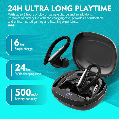 APEKX True Wireless in-Ear Bluetooth Earbuds - Effortlessly switch between daily and sports wear, Compatible with iPhone and Android, Perfect for ...
