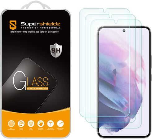 Supershieldz (3 Pack) Designed for Samsung (Galaxy S22 Plus 5G) Tempered Glass Screen Protector, Anti Scratch, Bubble Free......