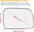 X AUTOHAUX Car Passenger Right Side Rearview Mirror Glass Heated with Backing Plate for BMW X5 2000-2006...