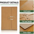 40 Pcs Kraft Paper Envelopes with String Tie Closure Project Pockets Document Organizer for Office Folder Booklet Bag, 4.53 x 6.7 inches (Brown)...