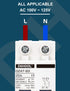 DIHOOL Miniature Circuit Breaker DIN Rail Mount 25 Amp 2 Pole AC 110V Low Voltage disconnect switch...