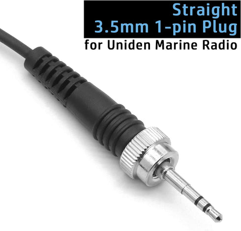 Headset Earpiece for Uniden VHF Marine Radio Atlantis 200 Atlantis 250 Atlantis 260 Atlantis 275 Atlantis 290 Atlantis295 Voyager MHS126 MHS135 MH...