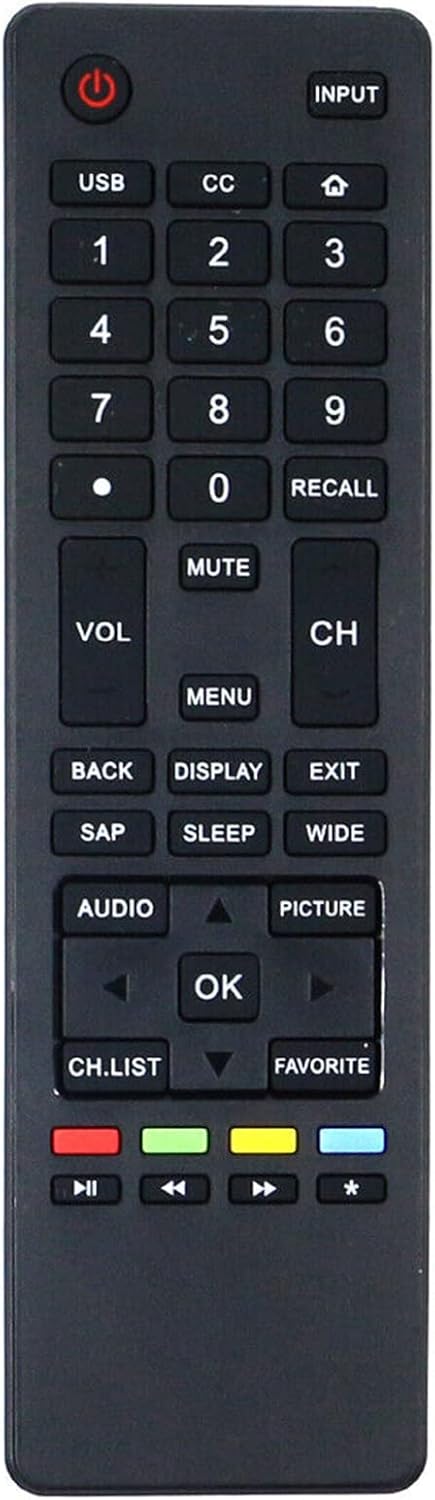 Beyution HTR-A18M Replacement Remote Control Fit for Haier TV 32D3000 55D3550 65D3550 40D3500M 48D3500 LE32M600M20 LE32F32200 LE24M600M80 LE24F338...