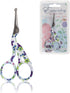 JubileeYarn Rounded Embroidery Craft Stainless Steel Stork Scissors - Small Purple - 3 Pairs...
