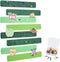 8Pcs Green Cork Board Bar Strips with 50 Pushpins & Sticky Notes, Self-Adhesive Bulletin Board Strips No Damage for Wall, Felt Pin Board for Paste...