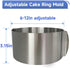 Cake Ring Mold Set, Stainless Steel Pastry Ring 6-12 Inch Adjustable Mousse Cake Mould with 4-Inch Cake Collar for Baking, Cake Decorating...