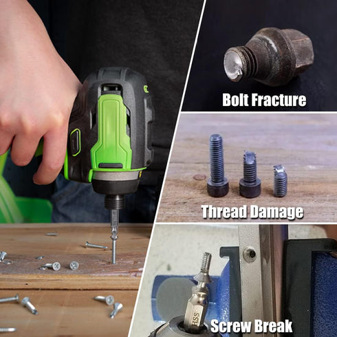 Gifts for Men,8 Pieces Screw Extractor Kit,Damaged Screw Extractor Kit Stripped Screw Extractor Set DIY Hand Tools Gadgets Broken Bolt Extractor S...