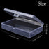 6 Pack Small Plastic Containers with Hinged Lids, Rectangle Clear Storage Boxes for Beads, Jewelry, Game Pieces, Crafts Items and Office Supplies ...