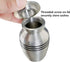 Small Keepsake Urn for Human Ashes or Pet Ashes, Qty 1, Hard Metal Cremation Mini Funeral Urn, with Velvet Bag...