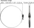 5" Inch Ducting Clamp - 10 Pieces of Adjustable Stainless Steel Duct Hose Clamps with Worm Gear - Wide Diameter Range Fastener for Flexible Ductin...