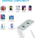 USB C Charger, Amoner 2Pack Type C Fast Charger, Dual Port 25W PD Fast USB C iPhone Wall Charger Compatible with iPhone 16/16 Pro/15/14/13/12/11/S...