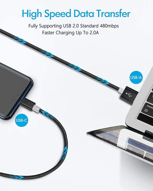 Boda Replacement USB Charger Data Transfer Cable Compatible for TCL 10L/ 20 SE/ 10 SE/ 10 Pro Unlocked Android Smartphone...