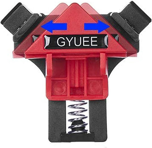 90 Degree Angle Clamps, Woodworking Corner Clip, Right Angle Clip Fixer, Set of 4 Clamp Tool with Adjustable Hand Tools (red4)...