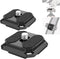 NEEWER Quick Release Plate 38mm Square Arca Type QR Camera Mount Plate Compatible with Peak Design Capture V3 Camera Clip, Tripod Head to Shoulder...