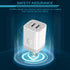 USB Wall Charger, Foldable Charger Adapter, AILKIN 2Pack 2.4Amp Dual Port Quick Charger Plug Cube AC Travel Box for iPhone 15 14 Pro Max 13 12 11P...