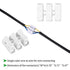 65 Pcs Spring Wire Connectors, Spring Clamp Terminal Cable Clamp Connector, CH-2 Electrical Cable Connectors Block, 2 Pin Push-in Quick Terminal W...