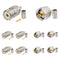 wlaniot PL259 Crimp Connectors + SO239 Crimp Connectors Kit PL-259 SO-239 Solder Connector Crimp with RG58 RG142 RG400 LMR195 RG303 RG141 Low Loss...