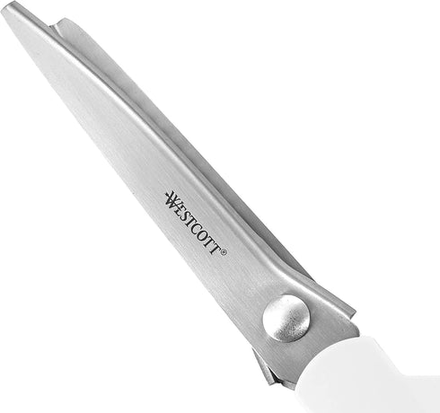 Westcott Pinking Shears, 9.5-Inches (15983),White, Gray...