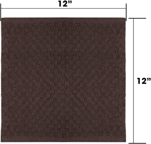 Dishcloths for Kitchen – 100% Cotton Terry – 12 Pack – 12 x 12 Inches – Soft Absorbent Dish Rags Wash Cloths – Cleaning Dish Towels – Small Kitche...