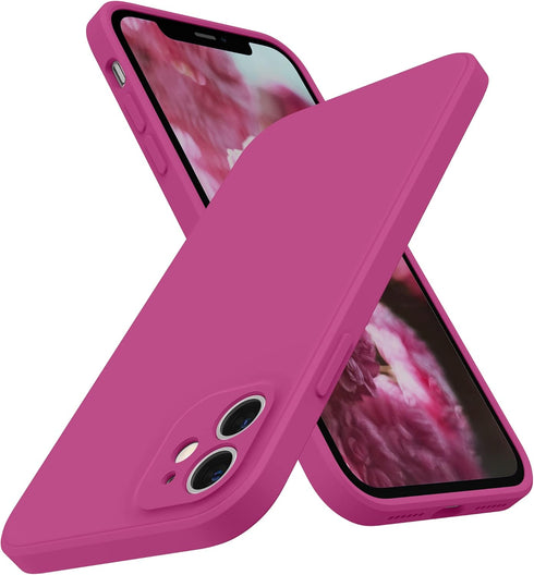 SURPHY Square Design for iPhone 11 Case with Camera Protection, Straight Edge Slim Design, Liquid Silicone Phone Case for iPhone 11 6.1 inches, Ho...