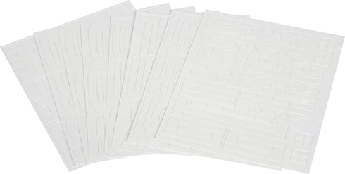 Hillman 847008 Die-Cut Letters/Numbers Kit, White, 2-Inch...