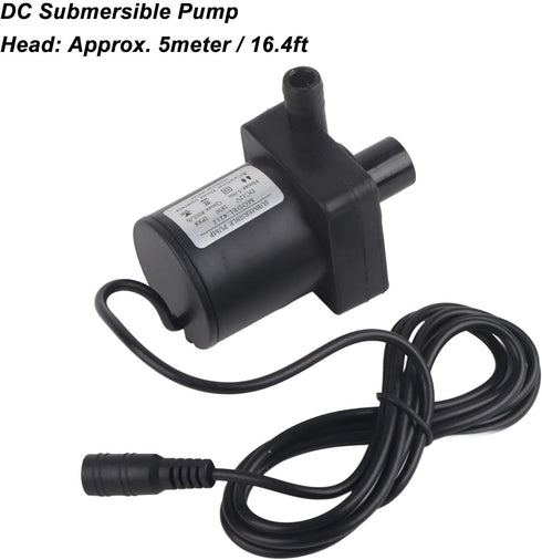 DC 12V Brushless Water Pump Centrifugal Submersible Pump Sump Pump Circulation Pump 18W 700L/h...