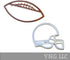 FOOTBALL AND HELMET TEAM SPORT ATHLETICS GAME DAY SET OF 2 COOKIE CUTTERS MADE IN USA PR1540...