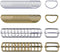 60 Pieces Silver and Brown Metal Buckles Ring with 40 Pieces Slide Buckles and 20 Pieces D-rings for Handbag Pet Collar Sewing or DIY Craft Ideas ...