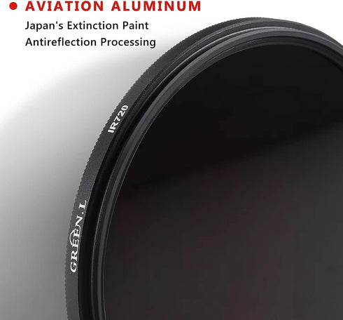 37mm Infrared Filter, 37mm IR 720nm (R72) Filter for Camera Lens...