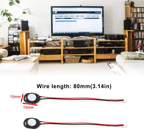 4pcs 1 Watt 8 Ohm Cavity Mini Speaker Full-Range Cavity Advertising Machine Small Speaker 3.3V 5V with JST-PH2.5mm-2 pin Interface for Arduino Sma...