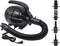 BOMPOW Electric Air Pump for Inflatables, AC (110V), 600W, 20L/min, Black, 4 Detachable Nozzles, Inflator/Deflator, Queen/King Size Air Mattress, ...