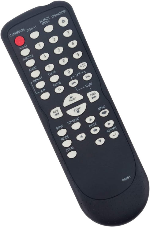 NB691UD NB691 Replacement Remote Control Applicable for Magnavox DVD CD Player MDV2300 MDV2300/F7 MDV3400 MDV3400/F7 DP170FX4...