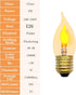 LED Flame Effect Light Bulb E26 Flickering Candle Light Bulbs Crystal Clear Candle Bulb for E26 Edison Base (Clear, C35(2pack))...