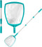 Pool Skimmer - Pool Net with 3 Section Pole, 48", Pool Skimmer Net with Fine Mesh Net, Telescopic Aluminum Pole, Plastic Frame, Ultra-fine Pool Sk...