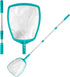 Pool Skimmer - Pool Net with 3 Section Pole, 48", Pool Skimmer Net with Fine Mesh Net, Telescopic Aluminum Pole, Plastic Frame, Ultra-fine Pool Sk...