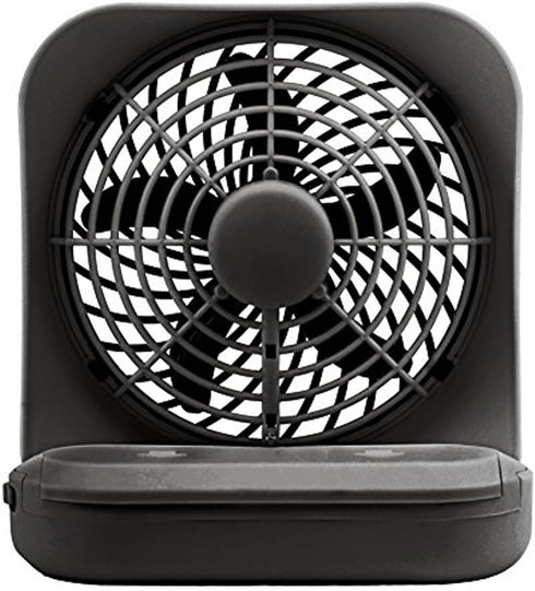 O2COOL Treva 5 Inch Battery Powered Fan Portable Desk Fan 2 Cooling Speeds with Compact Folding & Tilt Design Cubicle Accessories Small Portable (...