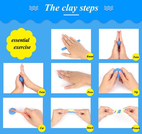 36 Colors Magic Clay Nature Color DIY Air Dry Clay with Tools as Best Present for Children Toy for Kids...