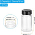 PATIKIL 1oz Plastic Spice Jars with Shaker Lids, 8 Pcs Refillable Empty Seasoning Containers Bottle with Black Cap for Storing Spice Salt Herbs Se...