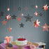 Decor365 Glitter Black Rose Gold Star Garland Twinkle Little Star Party Decoration Hanging Decor backdrop Banner Streamer Birthday Bday Bridal Bab...