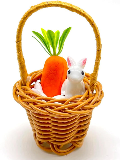Art&Beauty 24pcs Mini Resin Rabbits Easter Bunny Miniature Figurines Fairy Garden Miniature Moss Landscape DIY Ornaments Decorations Succulents Pl...